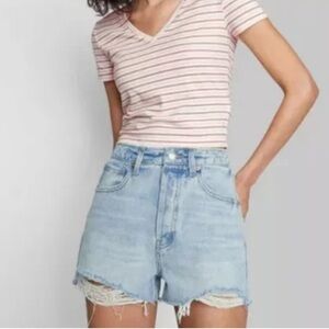 Wild Fable Super-High Rise Cut-Off Denim Jean Shorts Women’s Size 6
